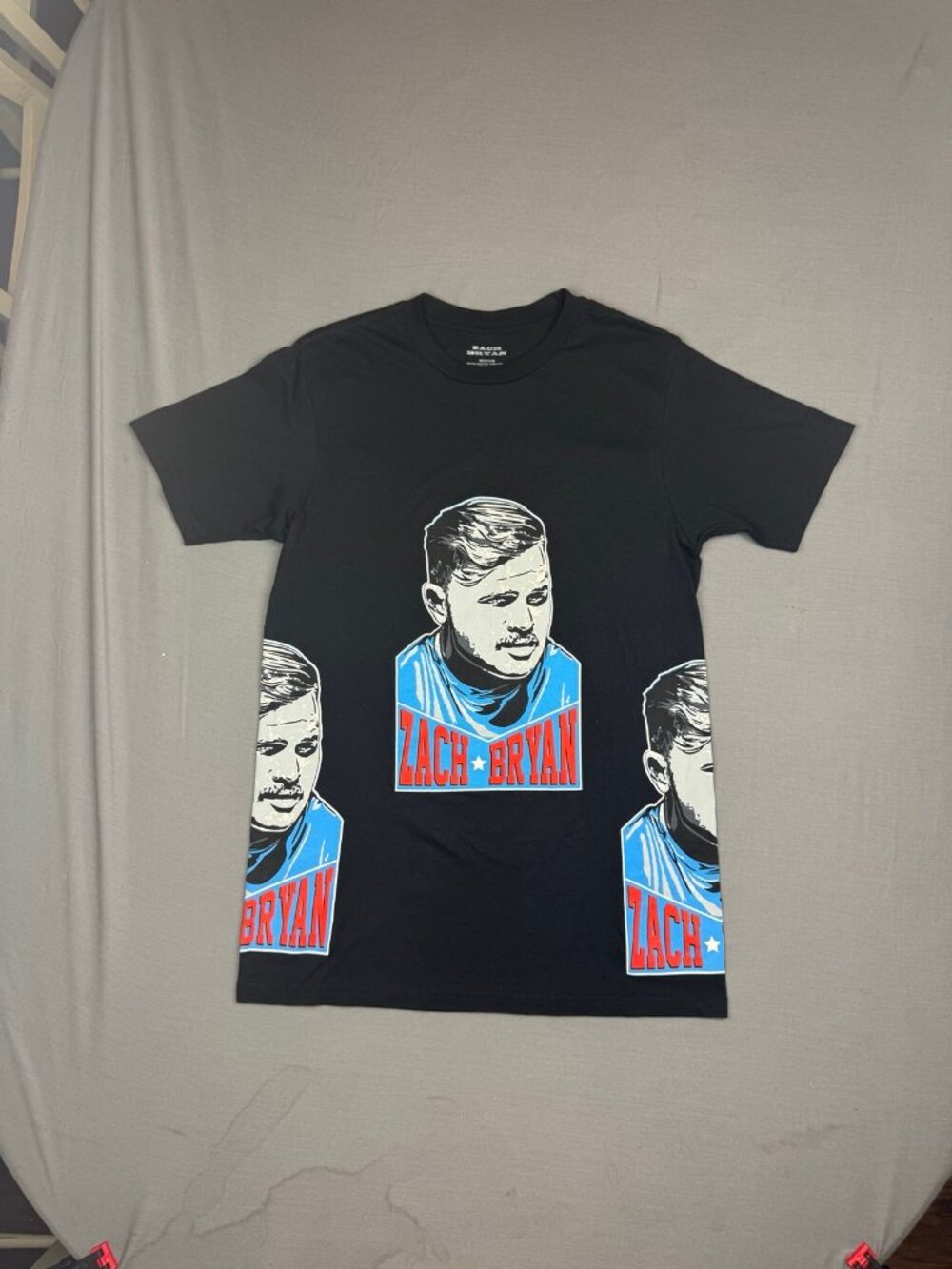 Zach Bryan Tour Merchandise Mens Medium Black S/S Graphic Tee Double Sided